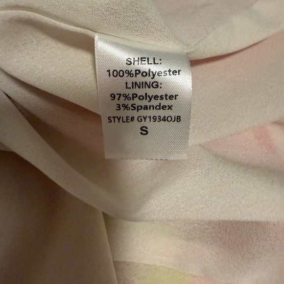 DO+BE Pink and Green Asymmetrical Ruched Cocktail Dress - Picture 8 of 9